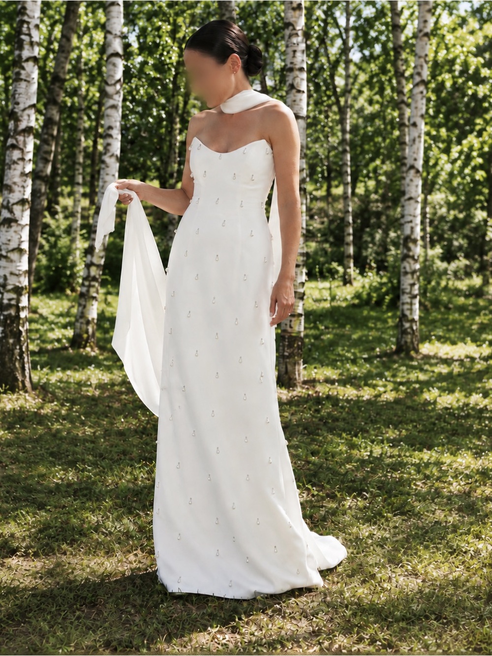 Sarah Seven Candy Wedding Dress | Size 6 | Pearl Bridal Gown